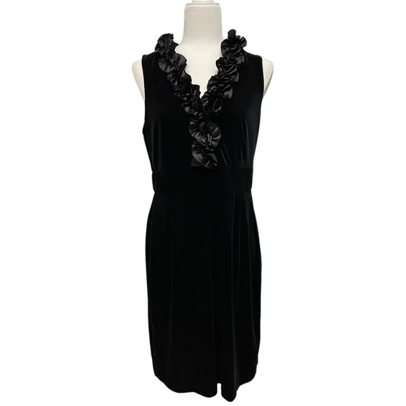 london times black dress Wrap Dress - Black